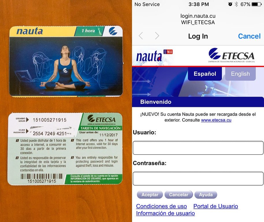 Using WiFi Internet Cards Internet in Cuba