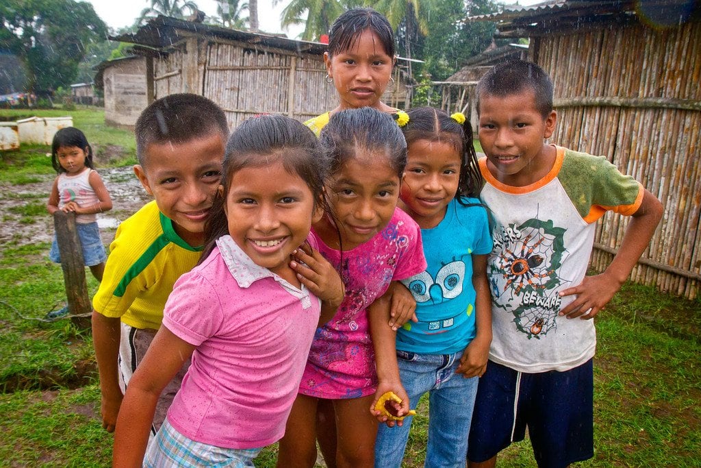 Wounaan Children Darien Gap Panama Wounaan Children Darien Gap Panama