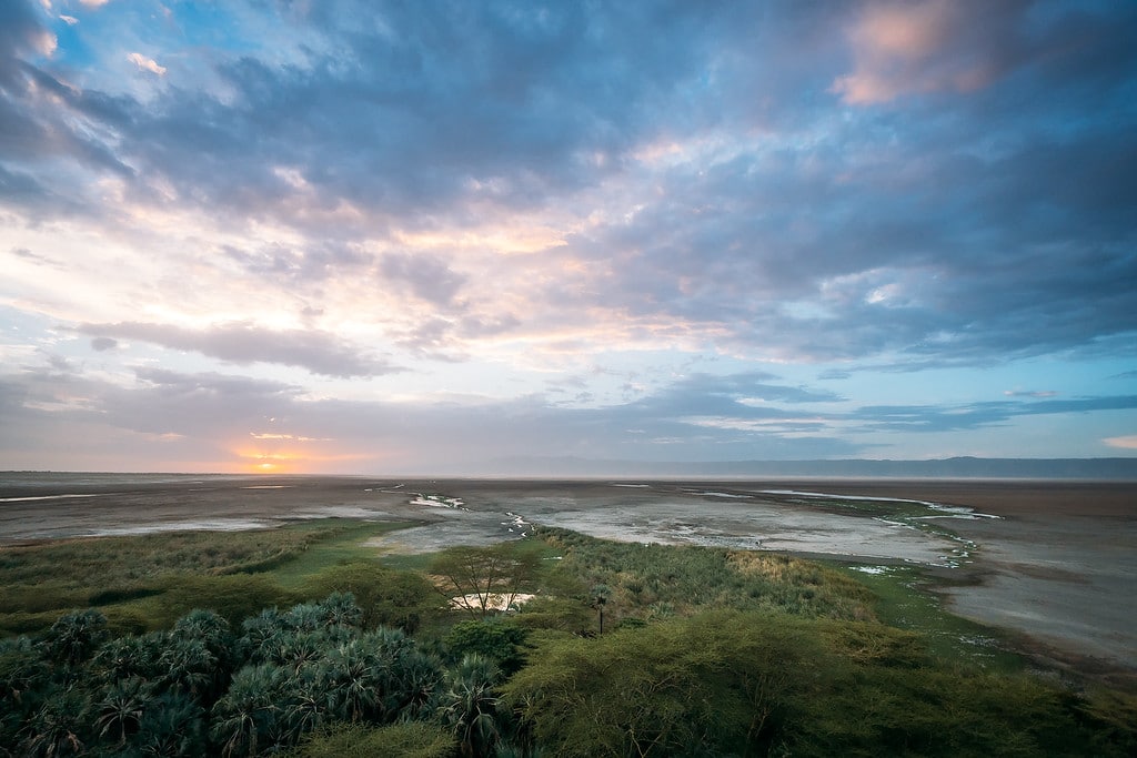 Sunset over Tanzania's Lake Eyasi Ngorongoro Crater Tanzania
