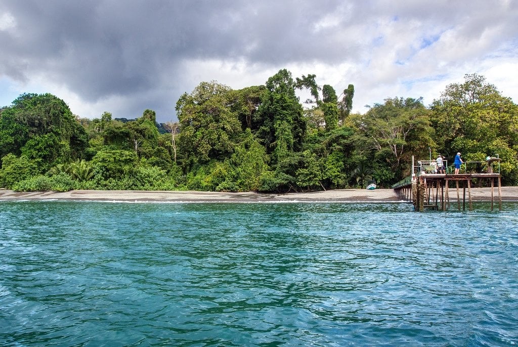 Arriving to Piedras Blancas via the Golfo Dulce Golfo Dulce in Costa Rica