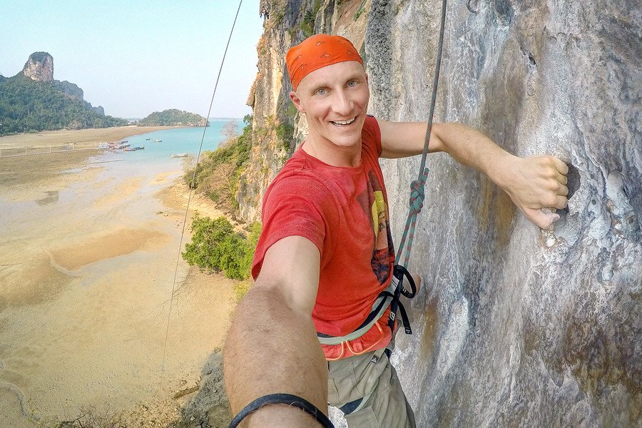 Rock Climbing Selfie