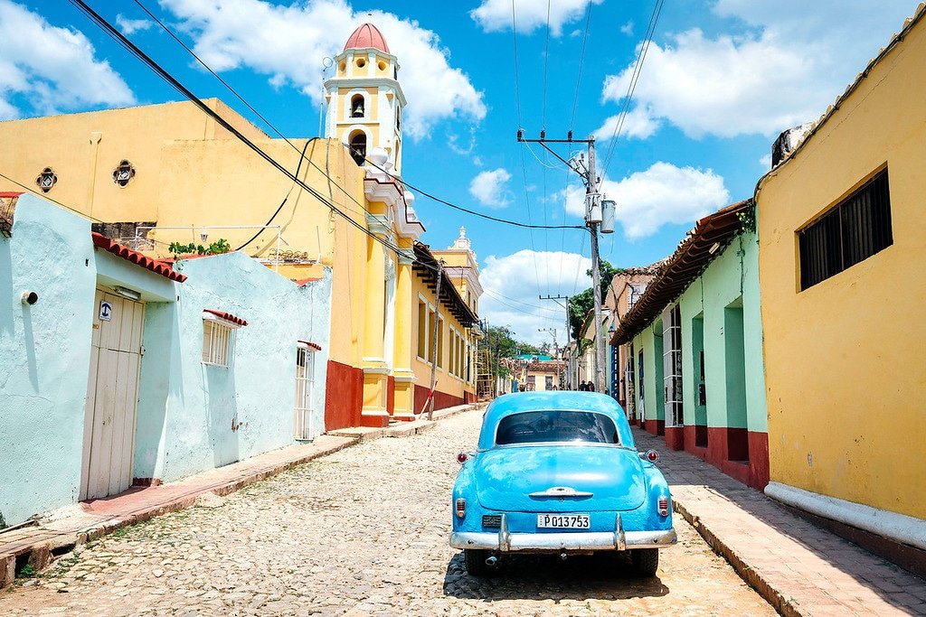Cobblestoned Streets & Old Cars Streets of Trinidad