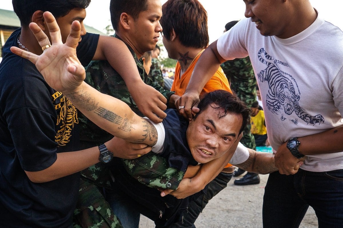 Man Possessed by His Tattoos Sak Yant Tattoo Festival